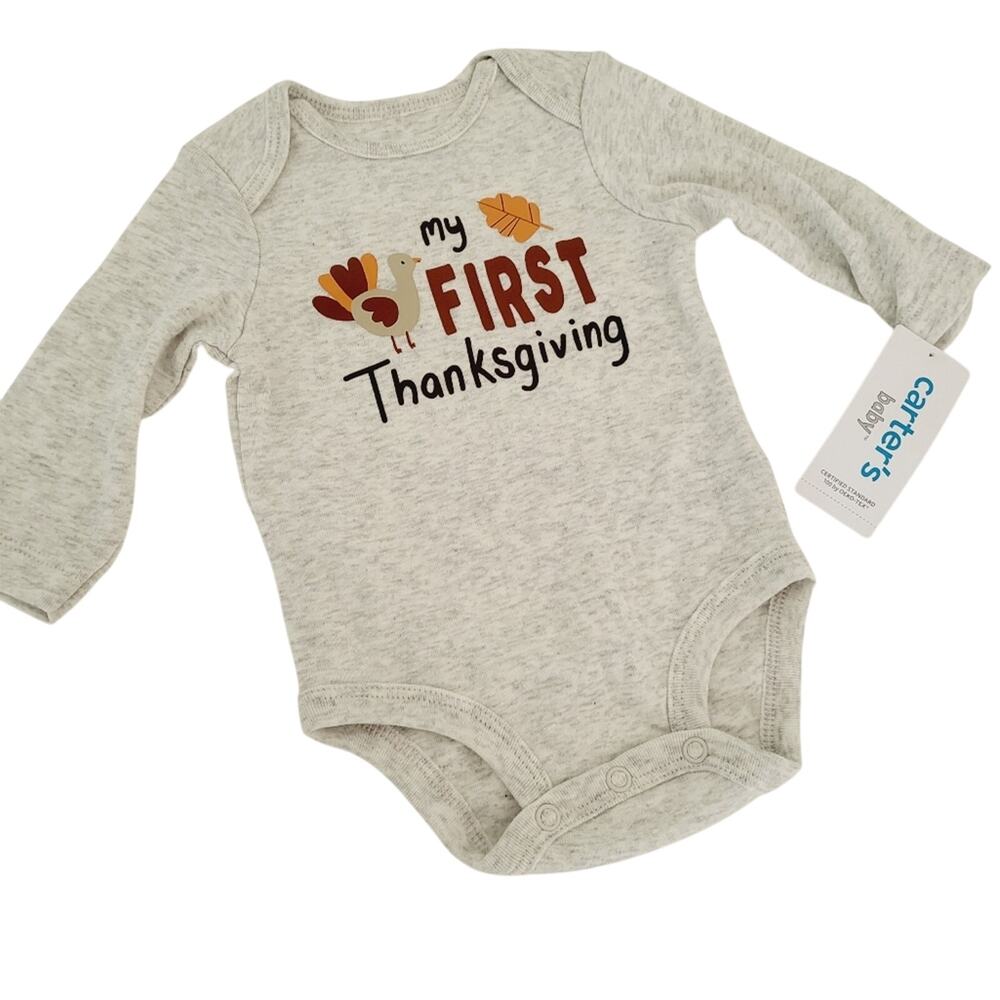 3M New Carter's my first Thanksgiving bodysuit